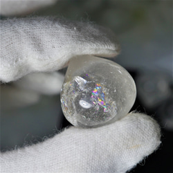 天然石　ヒマラヤ水晶　宝珠（如意宝珠）　原石　25ｍｍ　1個　ⓦ　天然石インテリアとして 3枚目の画像