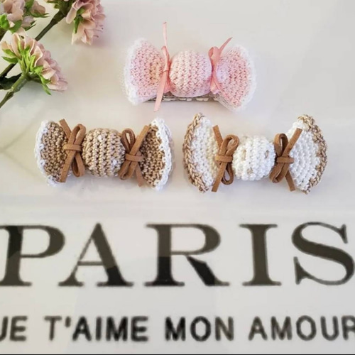 手編みキャンディーのクリップピン or ブローチ ベビー&キッズ