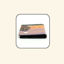 二つ折りパスケース/ICカードケース/カードケース【夢桜】（名入れ可） 9枚目の画像