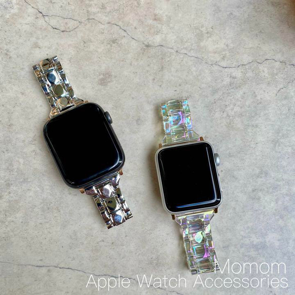 Apple Watch オーロラクリアベルト 全サイズ対応 5枚目の画像