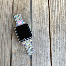 Apple Watch オーロラクリアベルト 全サイズ対応 4枚目の画像