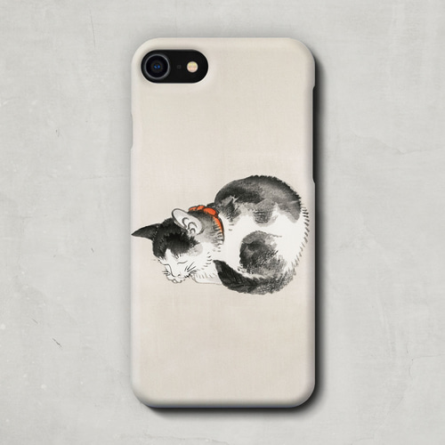 スマートフォンケース      絵画 猫  和風猫 ハンドメイド スマートフォンケース 絵画 猫 和風猫 ハンドメイドの通販 by