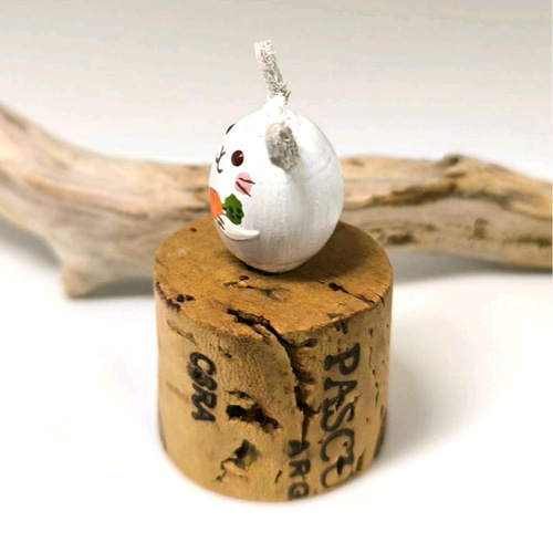 どんぐり人形 干支 うさぎ 卯 ニンジン ①/モリヤマキノコ その他置物