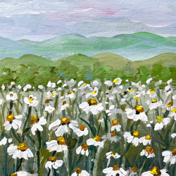 ORIGINAL PAINTING - Wild flowers, 原画, オリジナルアート, フラワーアート 2枚目の画像
