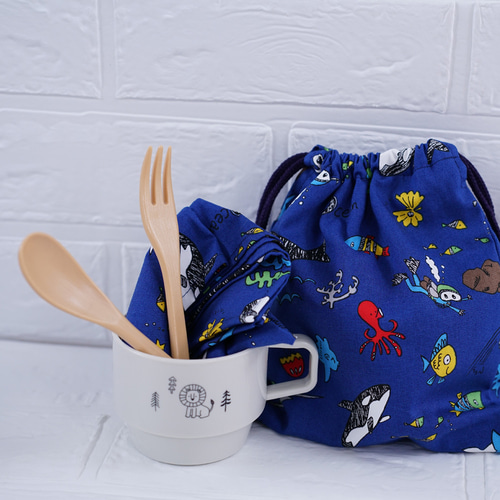 ランチョンマット 大きめ 巾着袋 机にぴったり ランチクロスと給食袋