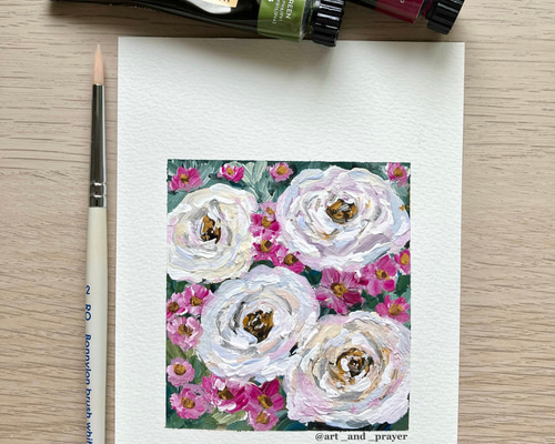 今関アキラコ、【薔薇】 Yahoo!オークション - 真作 油彩 今関アキラコ 「薔薇」 女流
