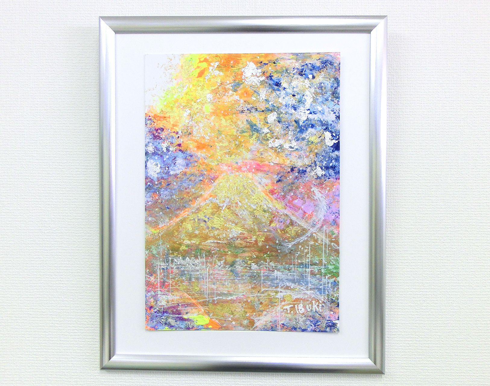 原画 「金富士2023」額サイズ 44㎝×54㎝ パワーアート 絵画 息吹
