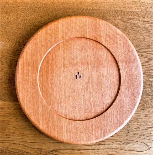 【☆人気です】ラウンド トレイ　- 麻の葉 -  round tray　ニヤトー 3枚目の画像