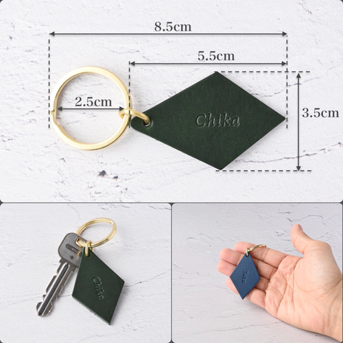 仲良し5人組セット/名前入れ/卒業やお揃いの記念に♪イタリアンレザー