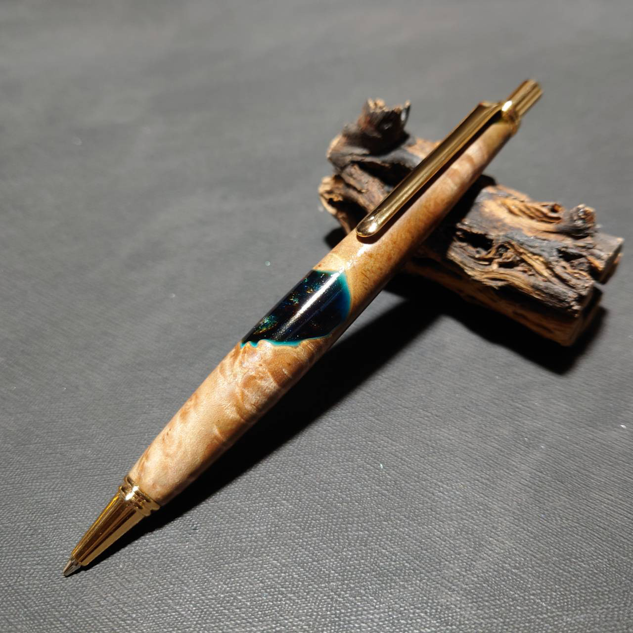 メープルバール ウッドレジンシャープペンシル【送料・ギフトボックス無料・当日発送】20