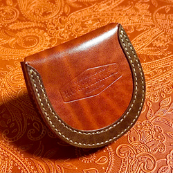 馬蹄型コインケース 装飾タイプ Horseshoe Coincase ( ルガトレザー ) コンチョ Concho 2枚目の画像