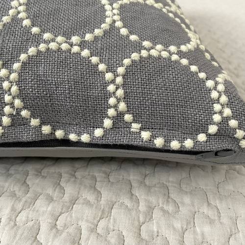 ⚮̈ミナペルホネン タンバリン グレー クッションカバー クッション