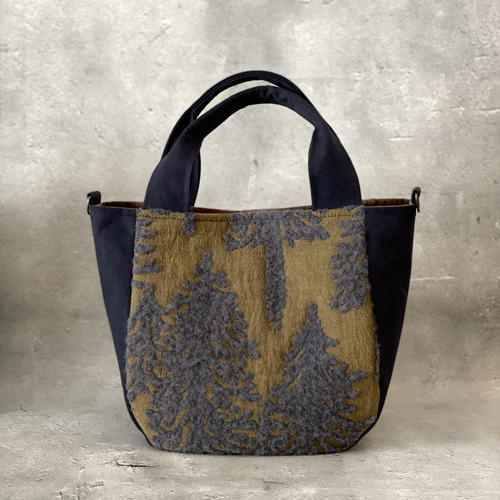 ⚮̈ミナペルホネン　metsä まるっこかくれんぼトート ⚮̈ミナペルホネン metsä navy まるっこトート トートバッグ