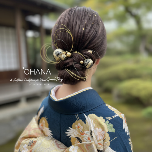 新色 / 髪飾り 成人式 結婚式 卒業式 七五三 振袖 袴 色打掛 白無垢 和