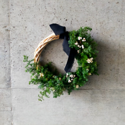 Dried flowers half wreath 2枚目の画像