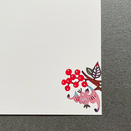 2023年卯年年賀状 ポストカード5枚セット［福撒き兎］ ポストカード