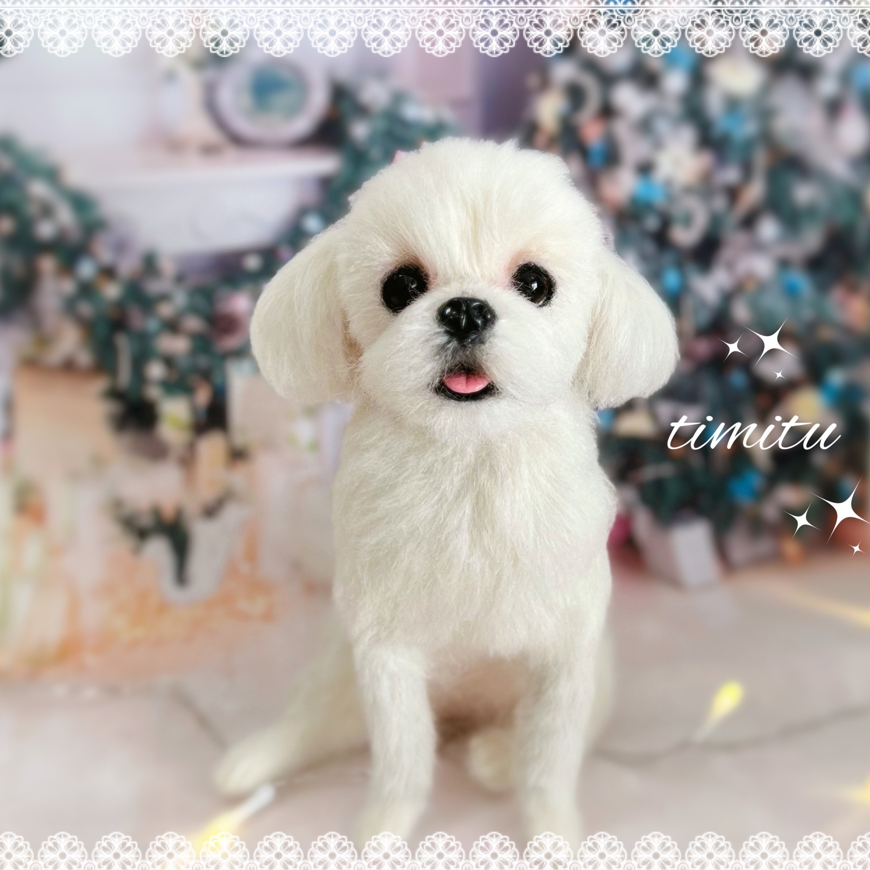 ◇こちらはサンプル画像になります◇羊毛フェルト♡ 愛犬 オーダー ...