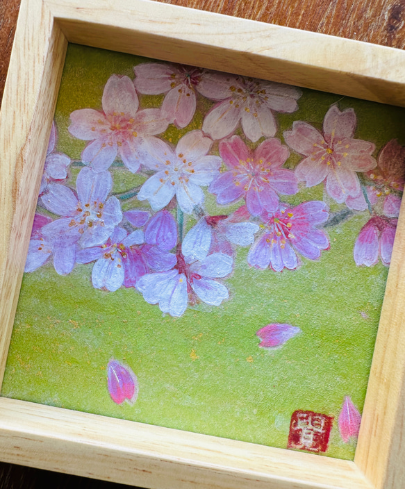ミニ額　「桜」原画 4枚目の画像