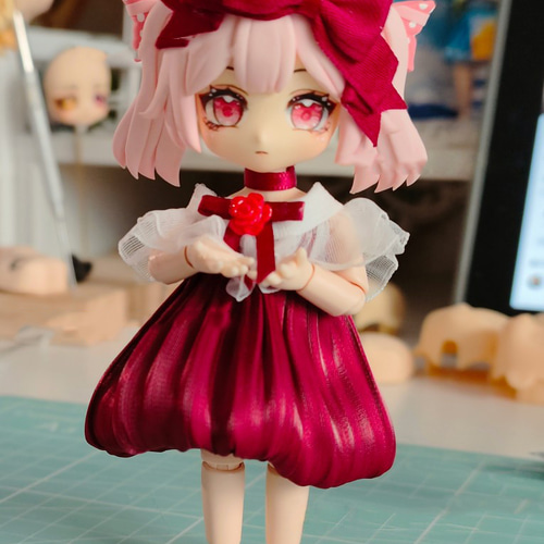 オビツ11 バラ誓約セット 2色 1/12ドール服 ドールウェア gsc