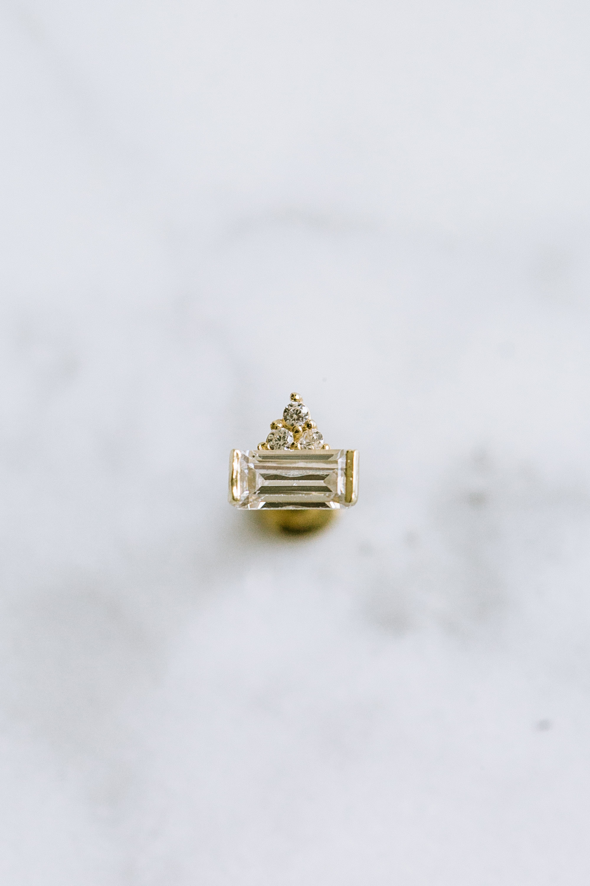 14K金 ゴールド Cz ヘリックス 軟骨 アンチトラガス アウター インナーコンク イヤリング ピアス ラブレット