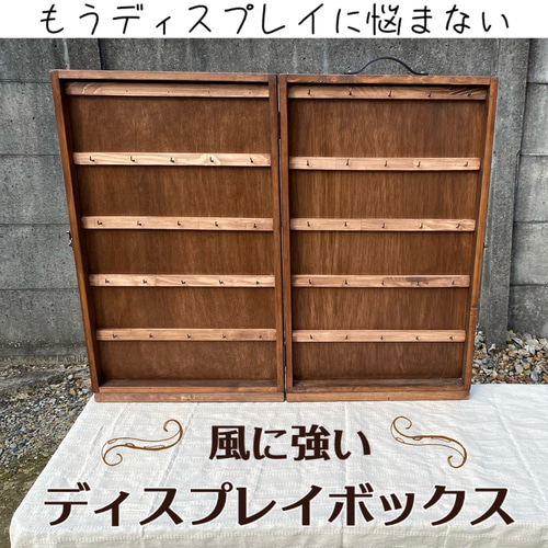 作業台風ディスプレイ什器 マルシェ3段ディスプレイラック2台