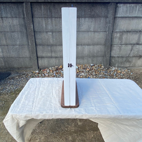 マルシェ・イベント用 木製アクセサリー什器 折りたたみトランク型 木製アクセサリー什器 マルシェ イベント 屋外 持ち運び 折り畳み 棚