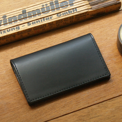 Leather Card Case ( Custom Name ) - Gentle Black 5枚目の画像