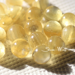 高品質ゴールデンマイカ ラウンド約10.4mm前後☆2粒 きらら石✿天然石