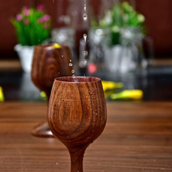 Indicrafts Global 木製酒杯、水杯 2 件套 - 聖誕禮物 第2張的照片