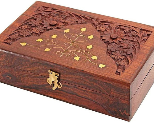 小物入り，宝石入り，オルゴール，花柄インレイ八角形木製ボックス 小物入り，宝石入り，オルゴール，花柄インレイ八角形木製ボックス