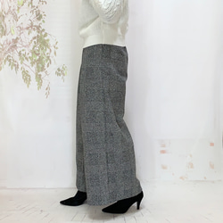 冬！スイートリー＊暖か冬のイタリア製ウール混ロング大人パンツグレンチェックBy ＊花織＊ [2116]G1 2枚目の画像