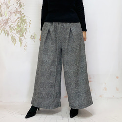 冬！スイートリー＊暖か冬のイタリア製ウール混ロング大人パンツグレンチェックBy ＊花織＊ [2116]G1 6枚目の画像