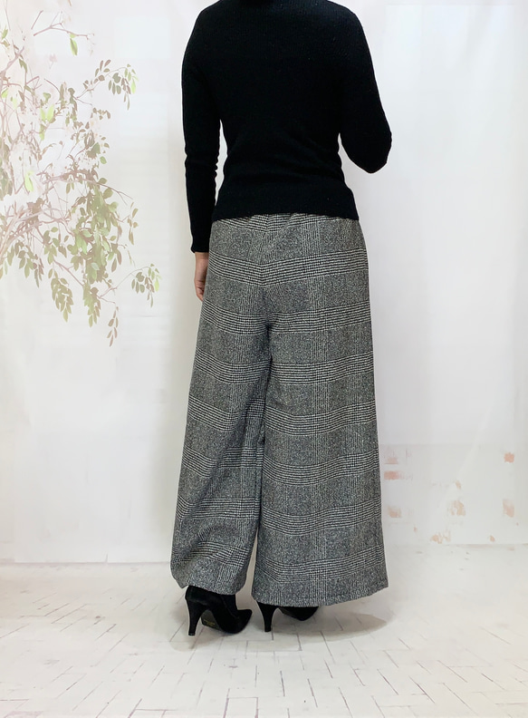 冬！スイートリー＊暖か冬のイタリア製ウール混ロング大人パンツグレンチェックBy ＊花織＊ [2116]G1 7枚目の画像