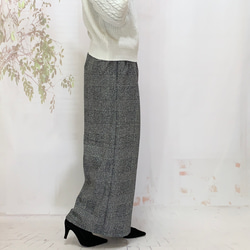 冬！スイートリー＊暖か冬のイタリア製ウール混ロング大人パンツグレンチェックBy ＊花織＊ [2116]G1 3枚目の画像