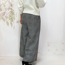 冬！スイートリー＊暖か冬のイタリア製ウール混ロング大人パンツグレンチェックBy ＊花織＊ [2116]G1 4枚目の画像