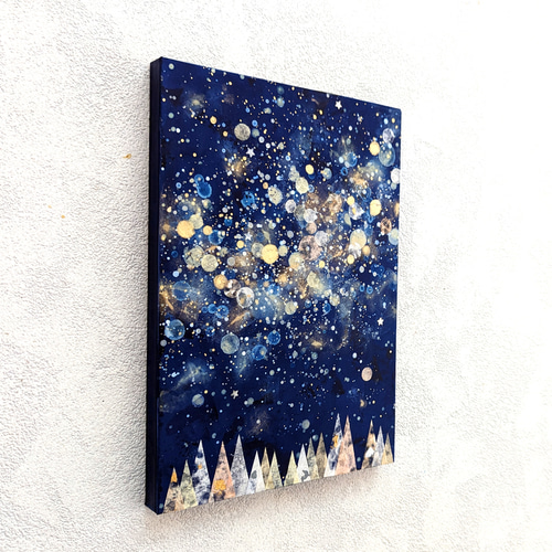 絵画 星たちに囲まれて F6 41×31.8 原画 絵画 星たちに囲まれて F6 41×31.8 原画 アート額絵 ゴッホ