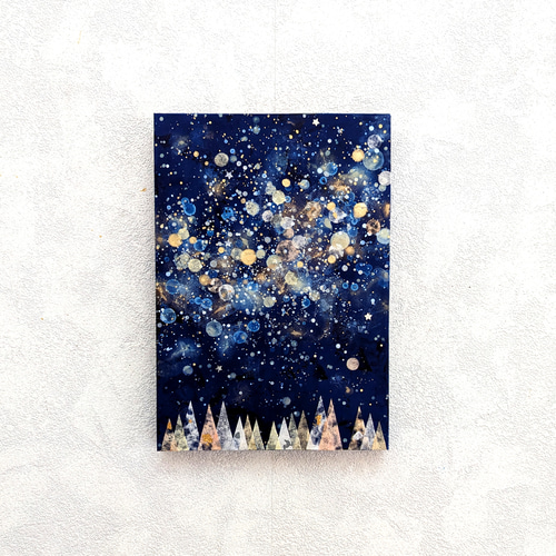 ○永遠星の浜辺　　　絵画原画 星と森P3号(アクリル原画) 絵画 加藤晶子 通販 15209066｜Creema(クリーマ)