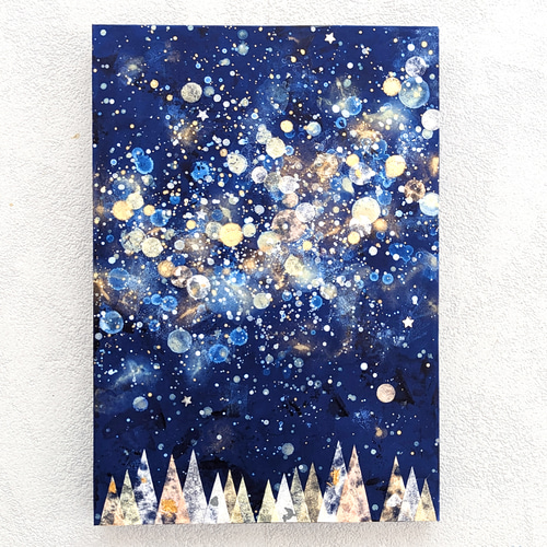 星と森P3号(アクリル原画) 絵画 加藤晶子 通販 15209066｜Creema(クリーマ)