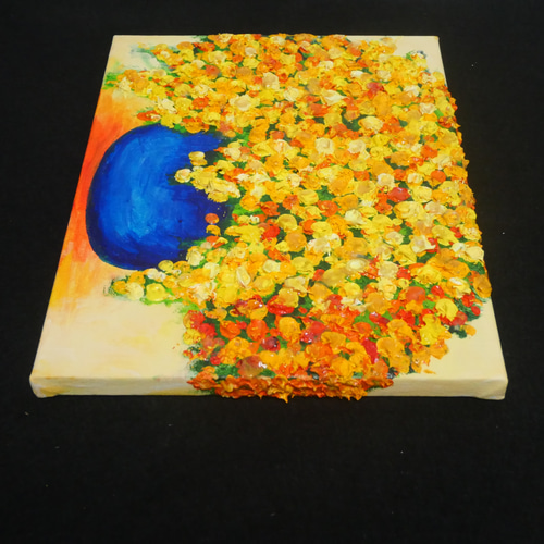 油絵 絵画 【フサアカシア】 油絵 絵画 【ミモザの港町】 絵画 HR 通販 14876416｜Creema