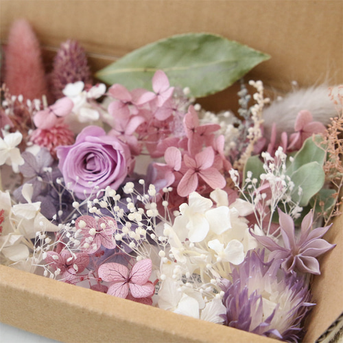 ライラック×シルバーグリーン 花材詰め合わせ セット プリザーブド