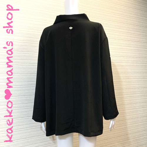 チュニックワンピース✿総丈86㎝✿黒留袖✿和モダン（着物リメイク） 5872259e0100cb843b9a0c74013fb0