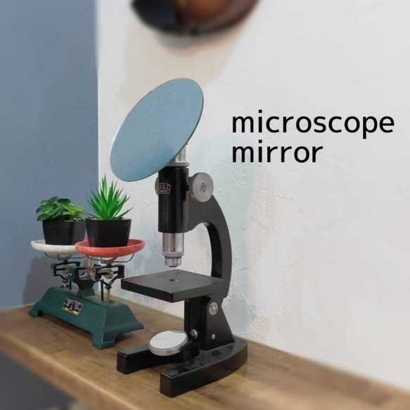 microscope mirror black（顕微鏡×卓上ミラー×アップサイクル） 1枚目の画像