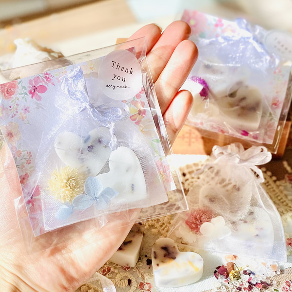 アロマワックスサシェ❁⃘*.゜ハート2個set 作り出し