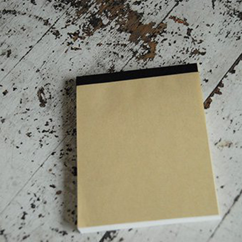 複写式メモ帳 無地 クラフト 紙色：茶・白茶 コピーできるメモ帳