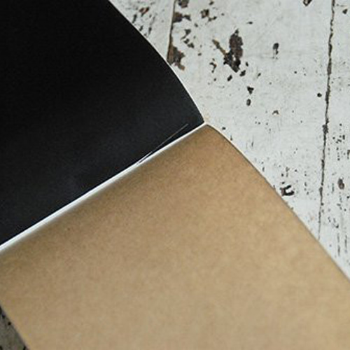 複写式メモ帳 無地 クラフト 紙色：茶・白茶 コピーできるメモ帳