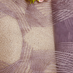 在庫処分‼️3m‼️ 幅18㎝ 刺繍レース(伸縮性無し) SR41-18茶ら 2枚目の画像