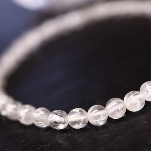 品質 ヒデナイトブレスレット 透明感＆キャッツアイ効果 クンツァイト