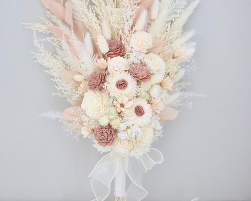 受注製作》大きめサイズ ブーケ ウエディングブーケ ドライフラワー