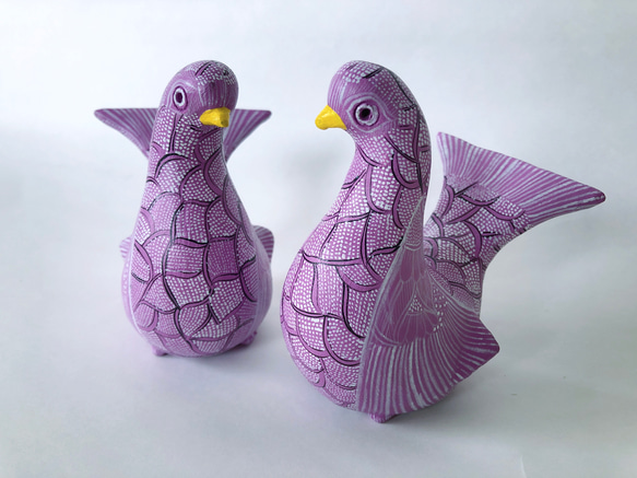 アマテナンゴの鳥の陶器置物M(ペア) 立体・オブジェ nonoalco アマテナンゴの鳥の陶器置物M(ペア) 立体・オブジェ nonoalco