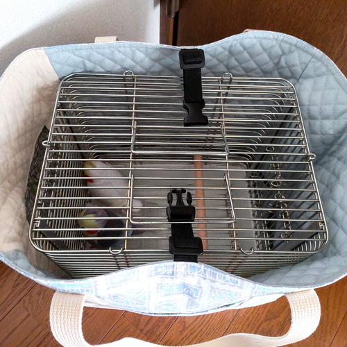 ビニール製　鳥かごキャリーバッグ 遮光鳥かごキャリーバッグ （ビニール窓付き)遮光 通院用旅行用